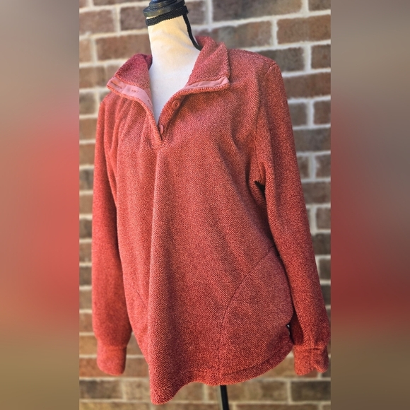 Eddie Bauer Cozy  Red Pullover Sweater - Picture 3 of 11